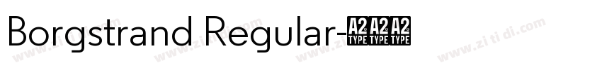 Borgstrand Regular字体转换